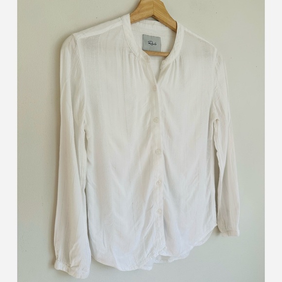 Rails • Eloise Front Button Blouse in White - Picture 5 of 8